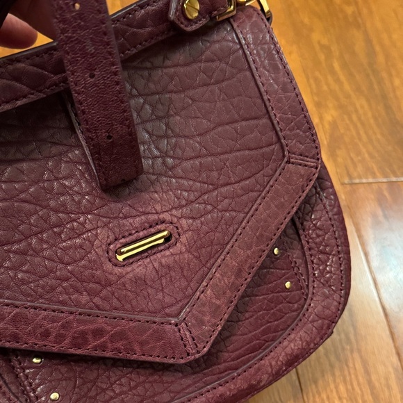 Tory Burch The 797 Pouch Plum Burgundy Crossbody Bag Oxblood - Picture 9 of 16